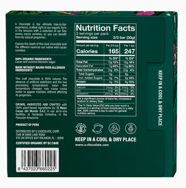 85% Dark Chocolate Bars