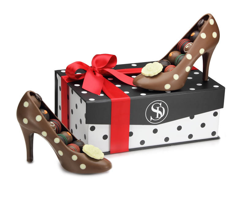 Pair of Chocolate High Heel Shoes | Sweet Designs Chocolatier