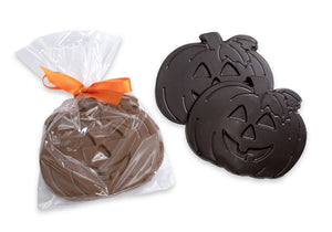 Smiling chocolate pumpkins