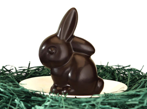 Vegan 70% dark chocolate bunny 2.5 oz