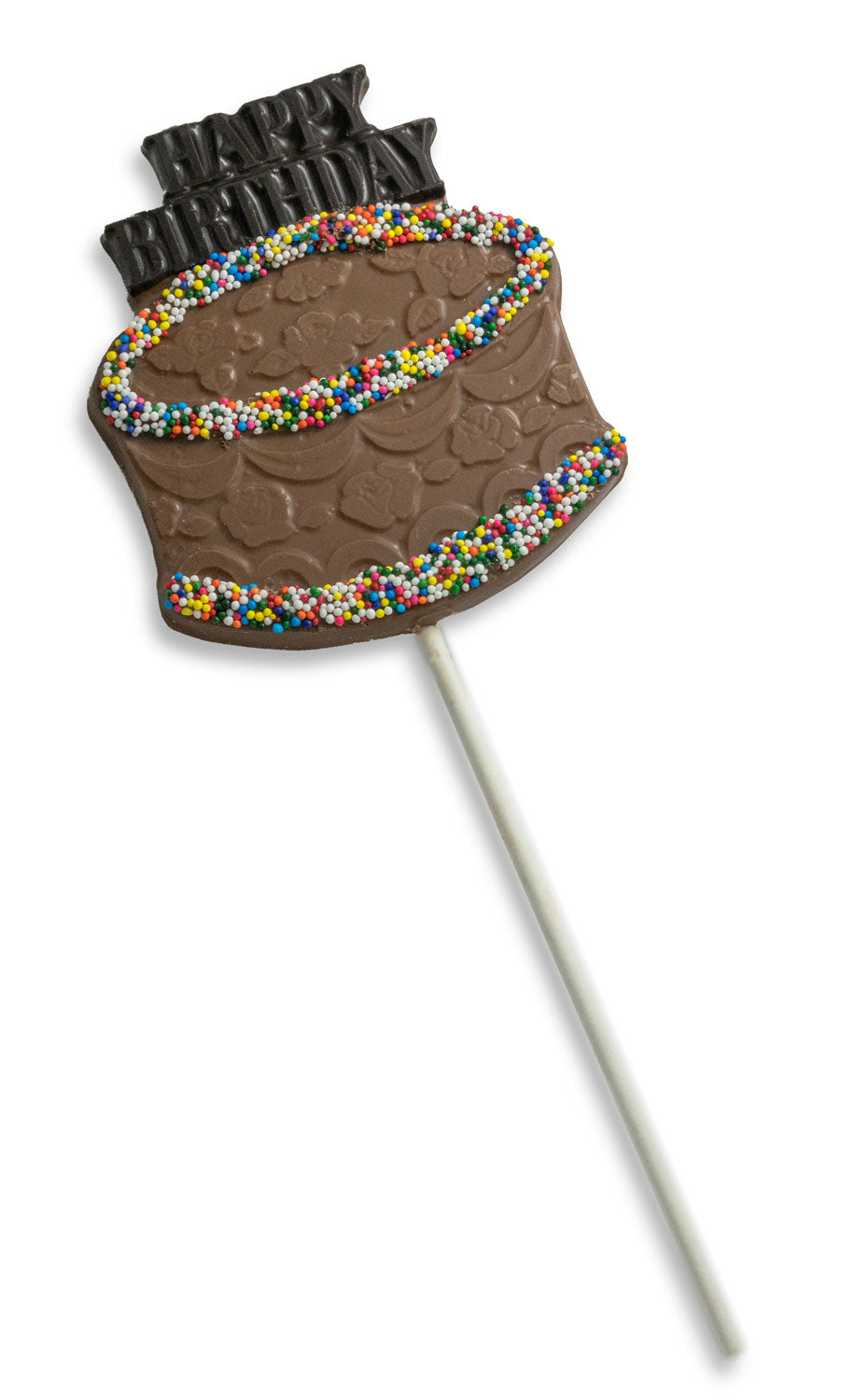 Chocolate birthday cake lollipop
