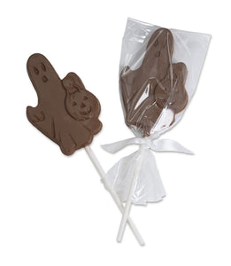 Chocolate ghost lollipop