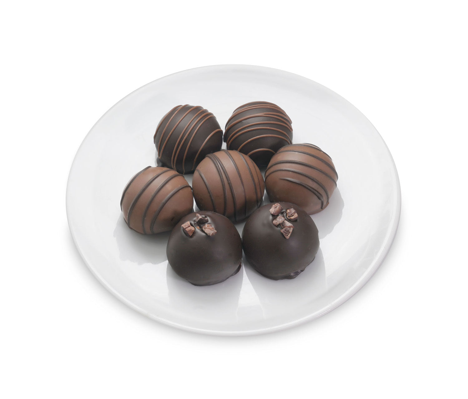 Cocoa Nibs and Peanut Butter Truffles