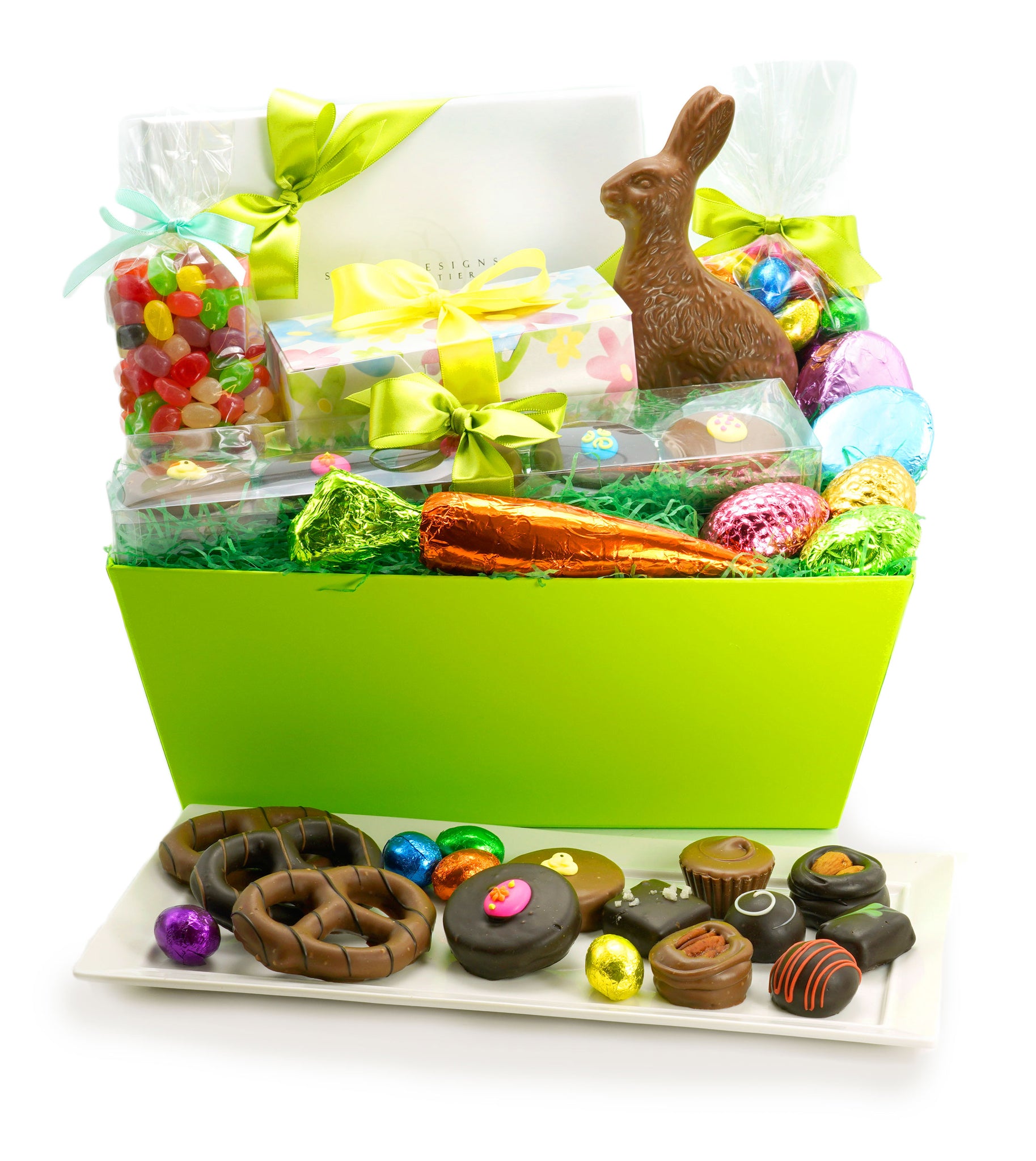Easter treats in a green box
