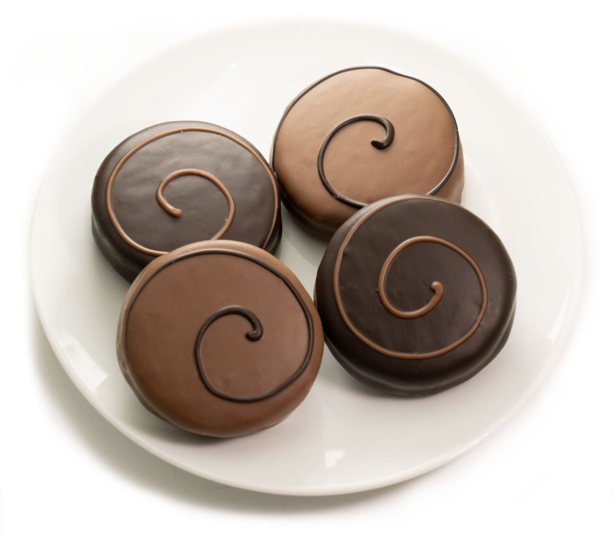 Milk and dark chocolate-covered Oreos