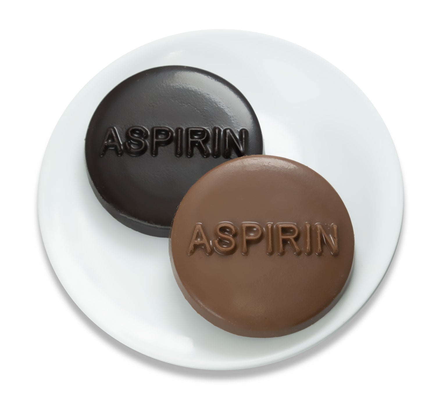 Chocolate aspirin