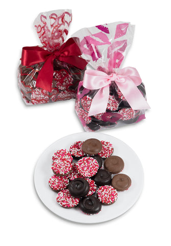 Bags of Valentine nonpareils