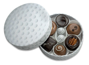 Keepsake golf gift box filled with chocolates